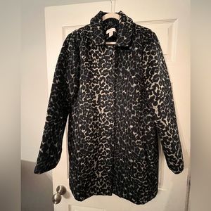 Loft Leopard Print Coat
